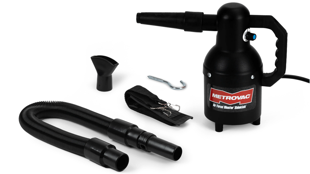 METROVAC Air Force Blaster Sidekick - Variable Speed Car Dryer & Interior Blow-Out Tool