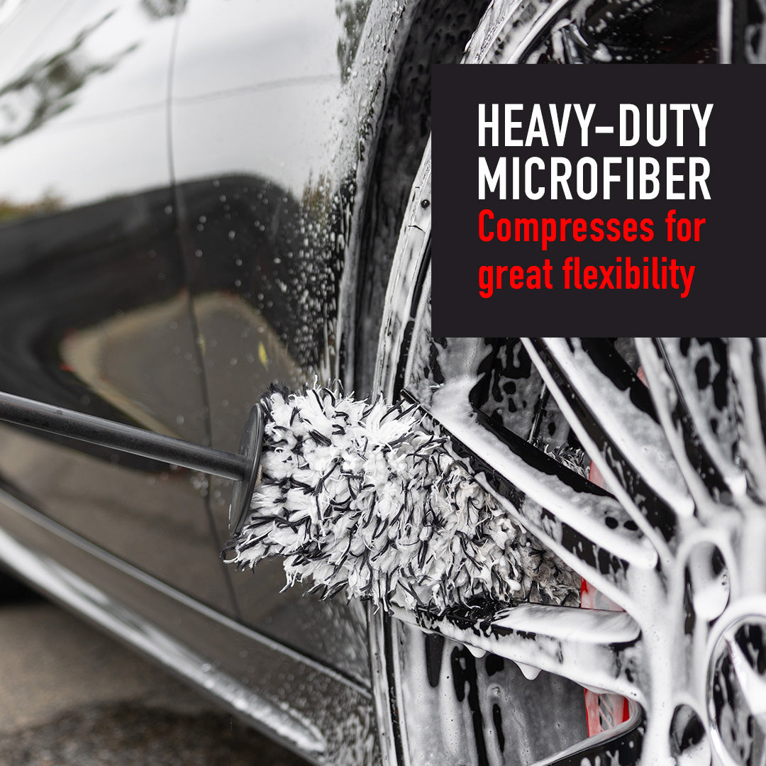 Microfiber Soft Wheel Brush with Replaceable Cover