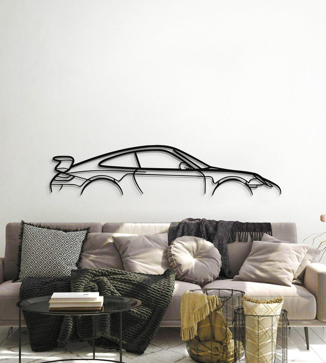 911 GT3 Model 997 Metal Car Wall Art - MT0856