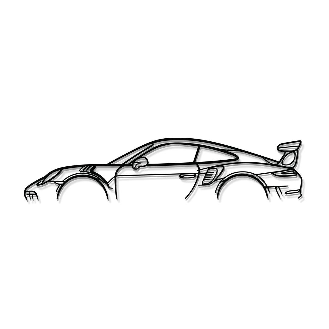 911 GT3 RS Model 991 Metal Car Wall Art - MT0858