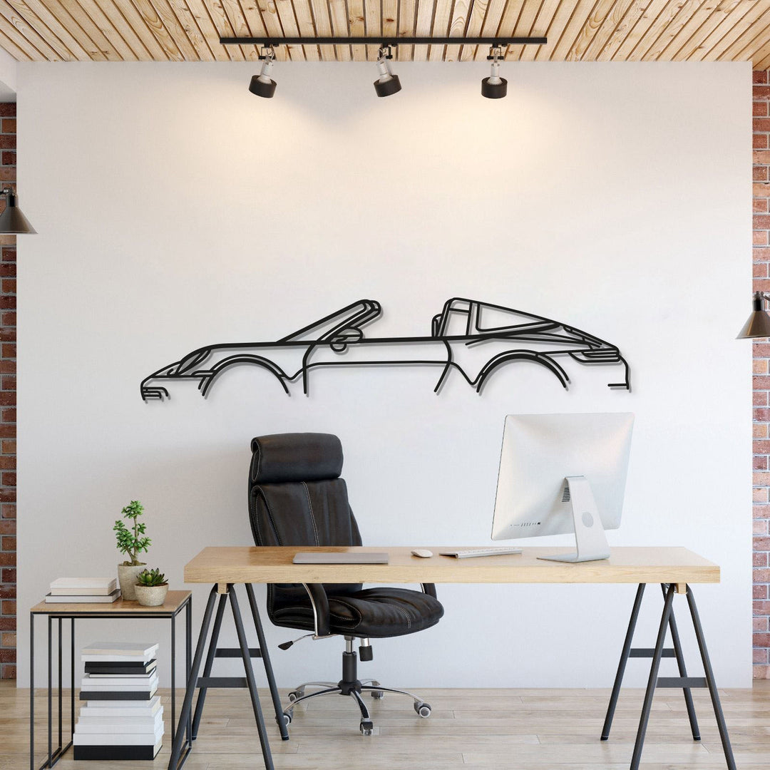 911 Targa Model 992 Metal Car Wall Art - MT0870