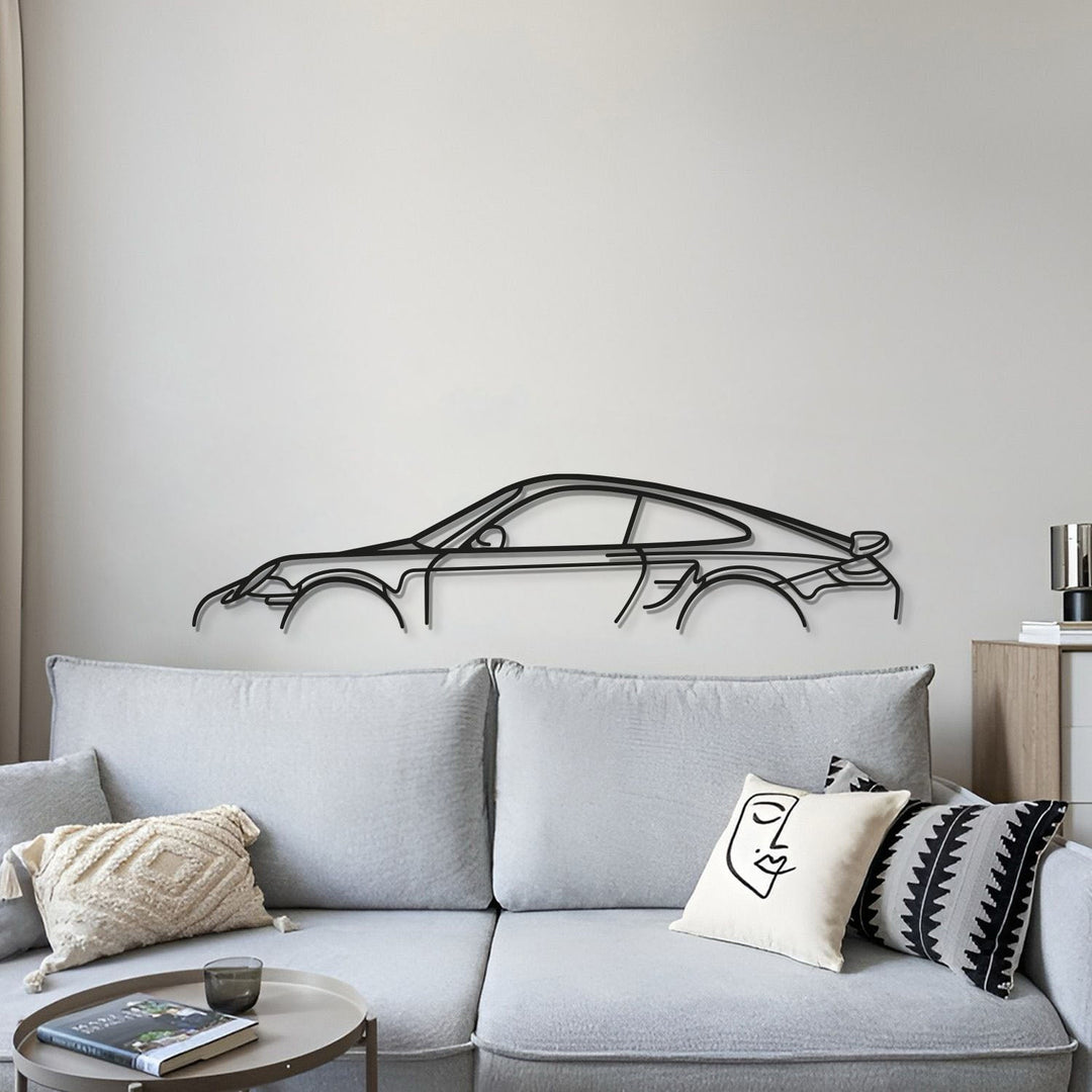 911 Turbo S Model 997 Metal Car Wall Art - MT0879