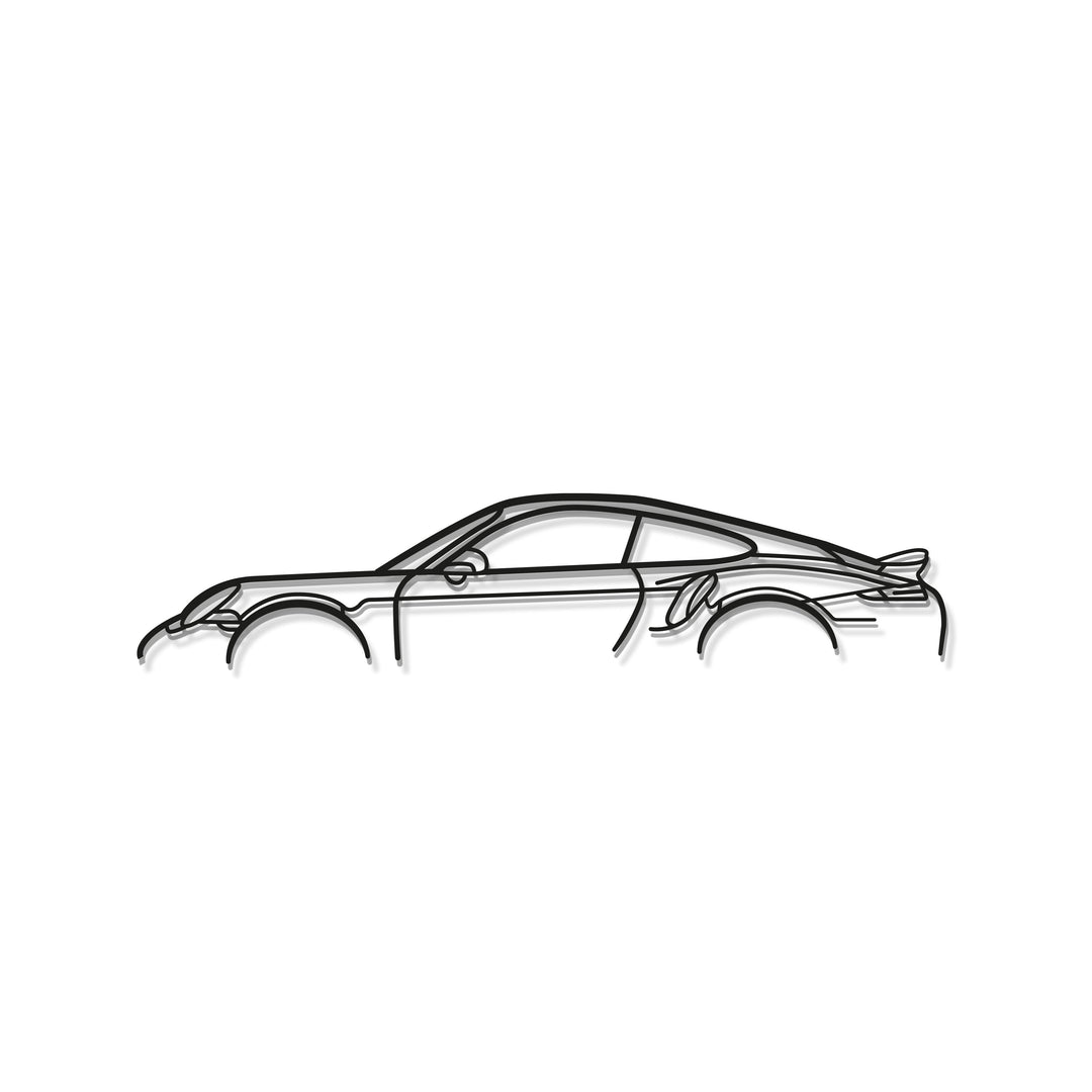 911 Turbo S Model 991 Metal Car Wall Art - MT0876