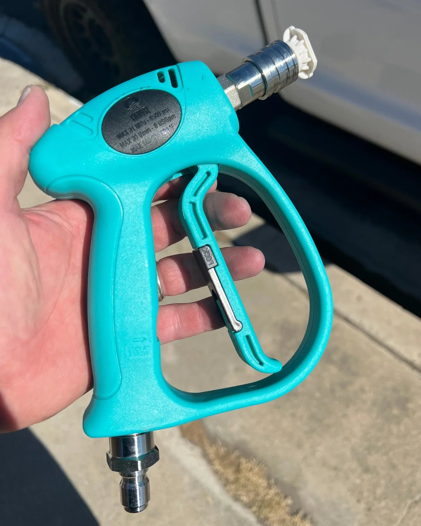 Quivr | Impact Pro Short Pressure Washer Gun – Compact Power & Precision for Detailing