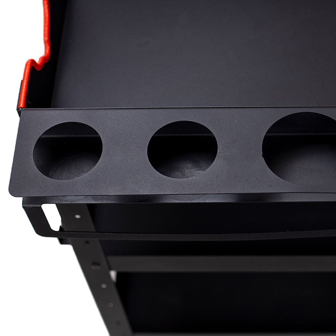 Rolling Detailing Cart - Coated Steel