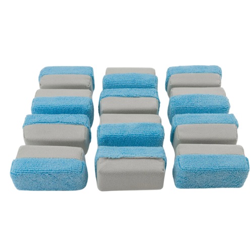 AUTOFIBER Suede Saver Coating Applicator Mini 12 Pack Blue & Grey