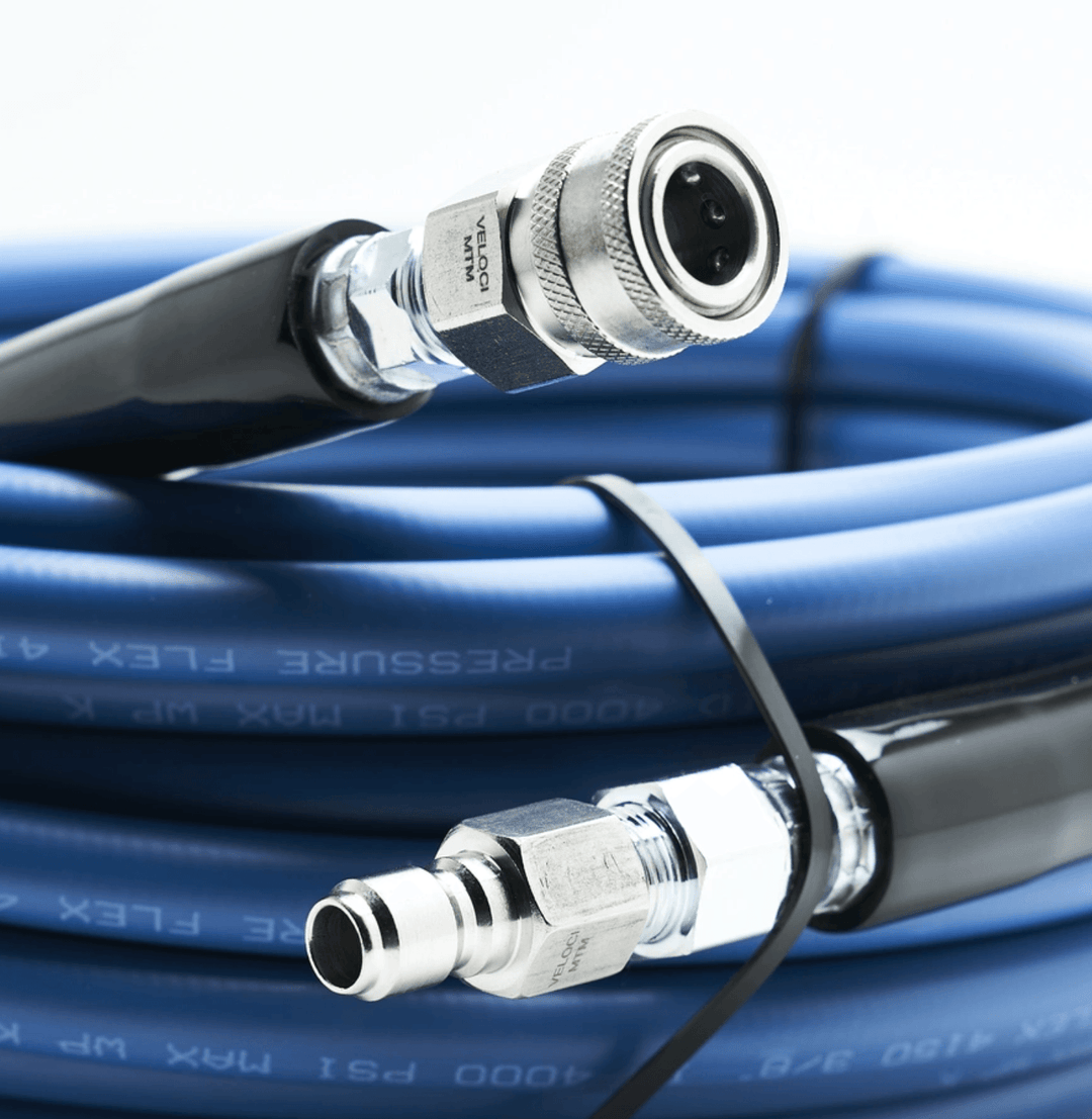 MTM HYDRO KobraJet Smooth Blue 50’ 4,000 PSI w/ SS Coupler & Plug