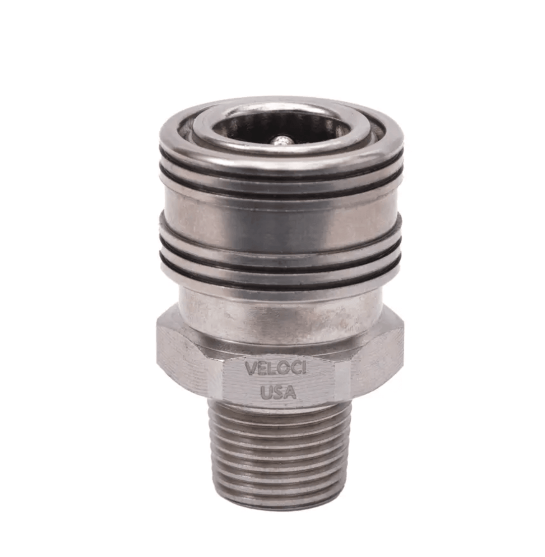 MTM HYDRO Prima Stainless Steel QC Coupler 3/8 MPT