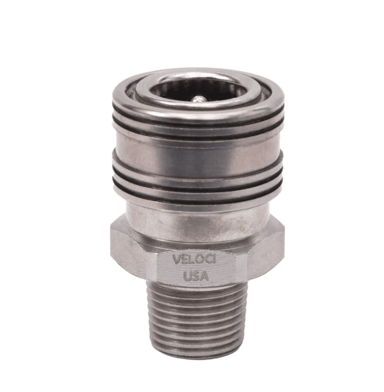 MTM HYDRO Prima Stainless Steel QC Coupler 3/8 MPT