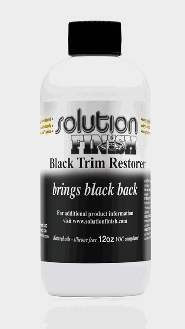 Solution Finish Black Plastic and Vinyl Restorer    12oz