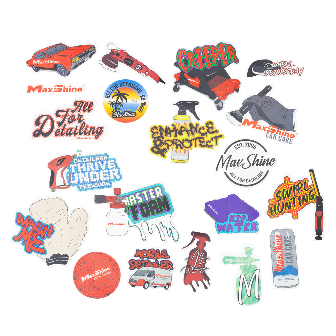 MaxShine Stickers - 20 Pack