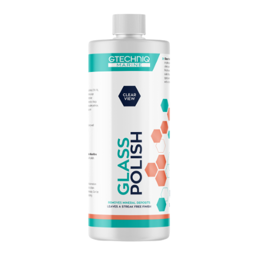 GTECHNIQ Marine Glass Polish – Water-Based Cleaner for Boat Windows and Glass