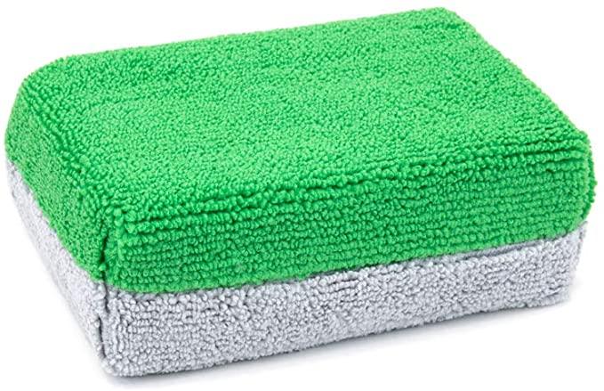 AUTOFIBER Thick Saver Applicator Microfiber Coating Applicator Sponge with Plastic Barrier