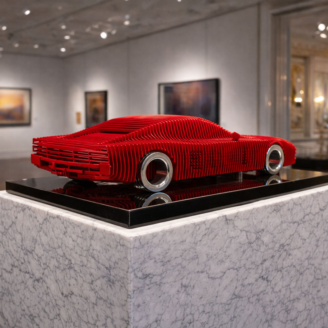 Terra Rossa Metal Car Sculpture - MT1495