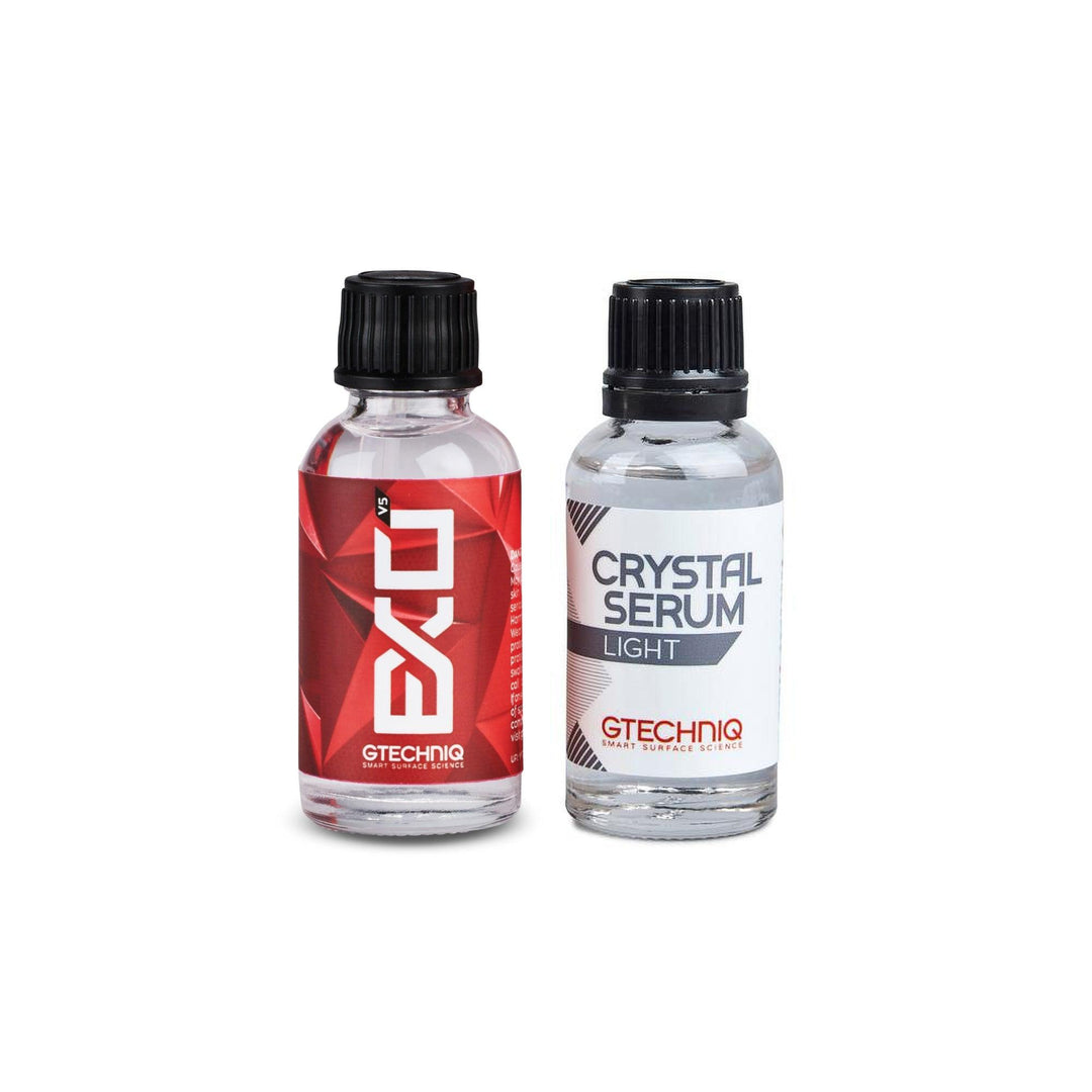 Gtechniq Crystal Serum Light & EXO V5 Ceramic Coating Combo – Ultimate Paint Protection & Gloss Enhancement