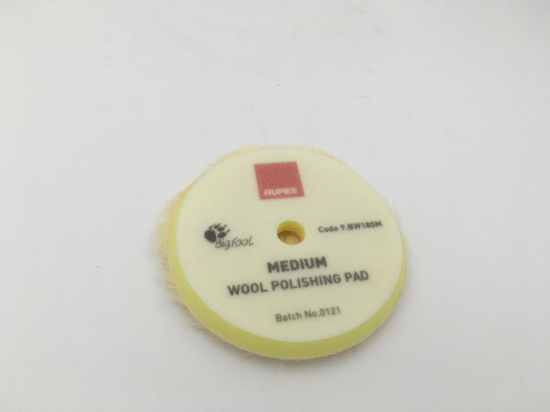 Rupes Medium Wool Polishing Pad 7" Yellow