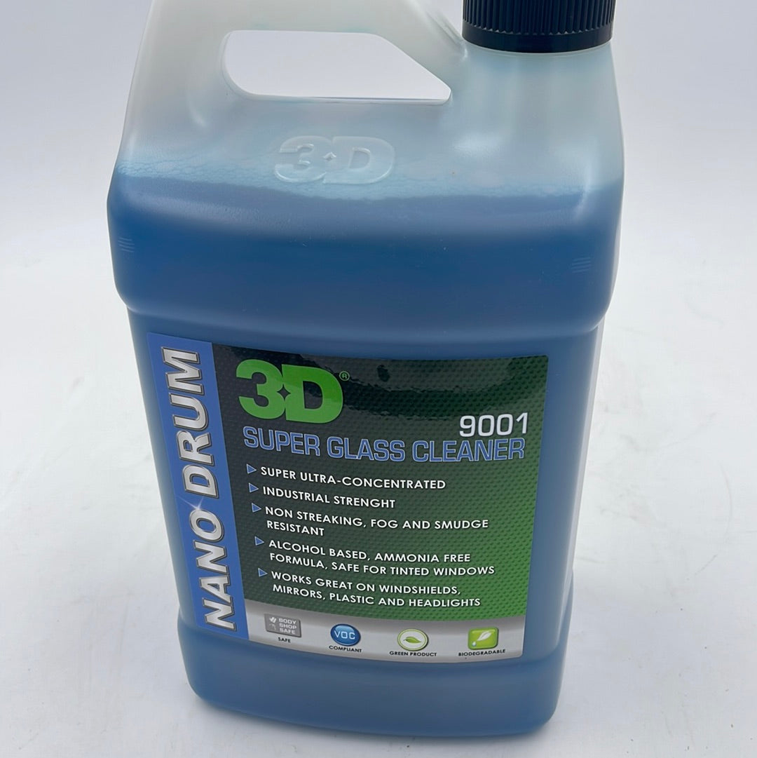 3D Super Glass Cleaner 1 Gal NANO Drum