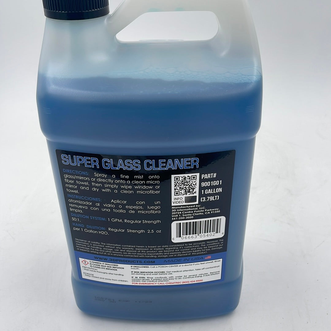 3D Super Glass Cleaner 1 Gal NANO Drum