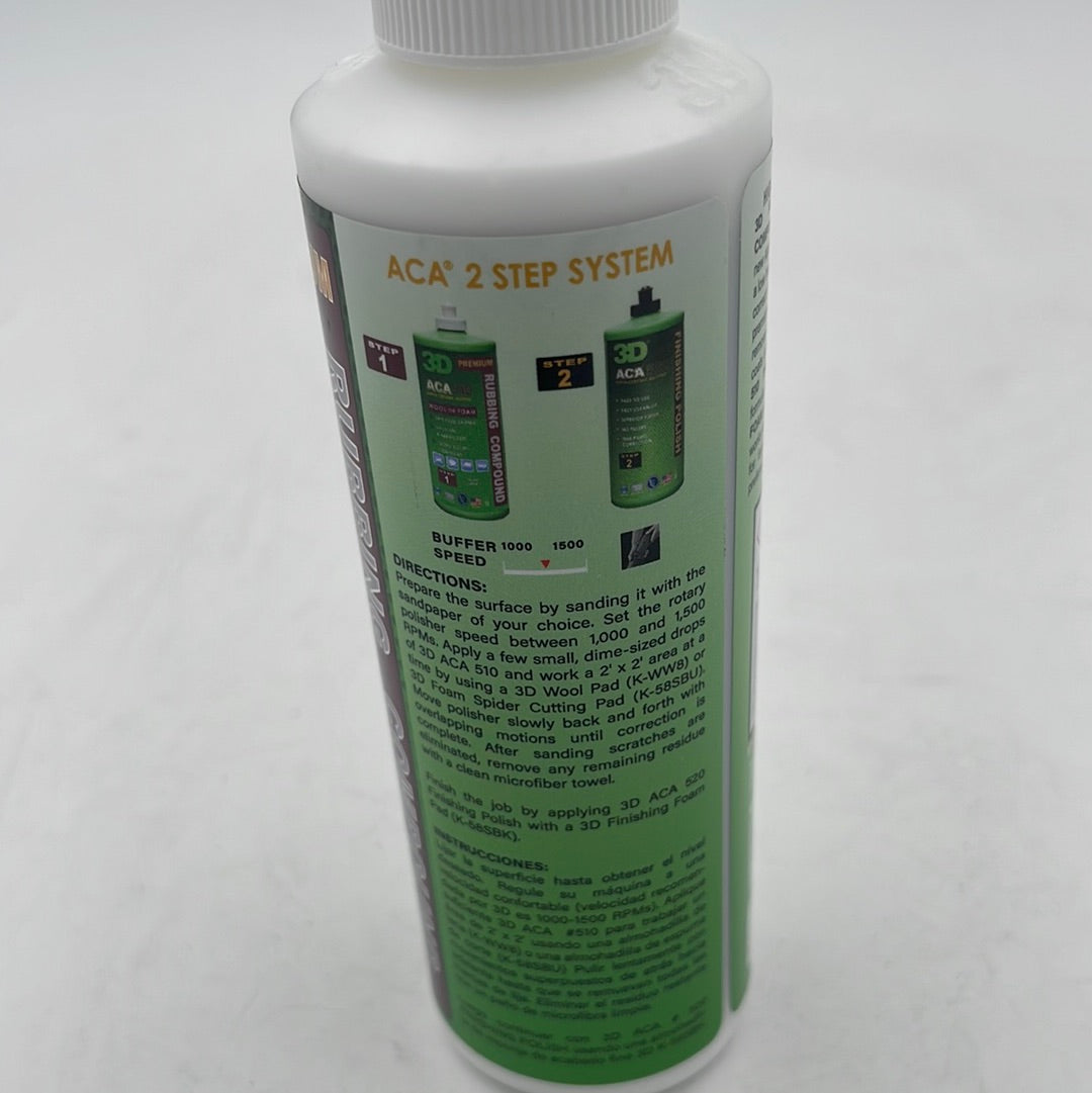 3D ACA 510 Rubbing Compound 8 oz