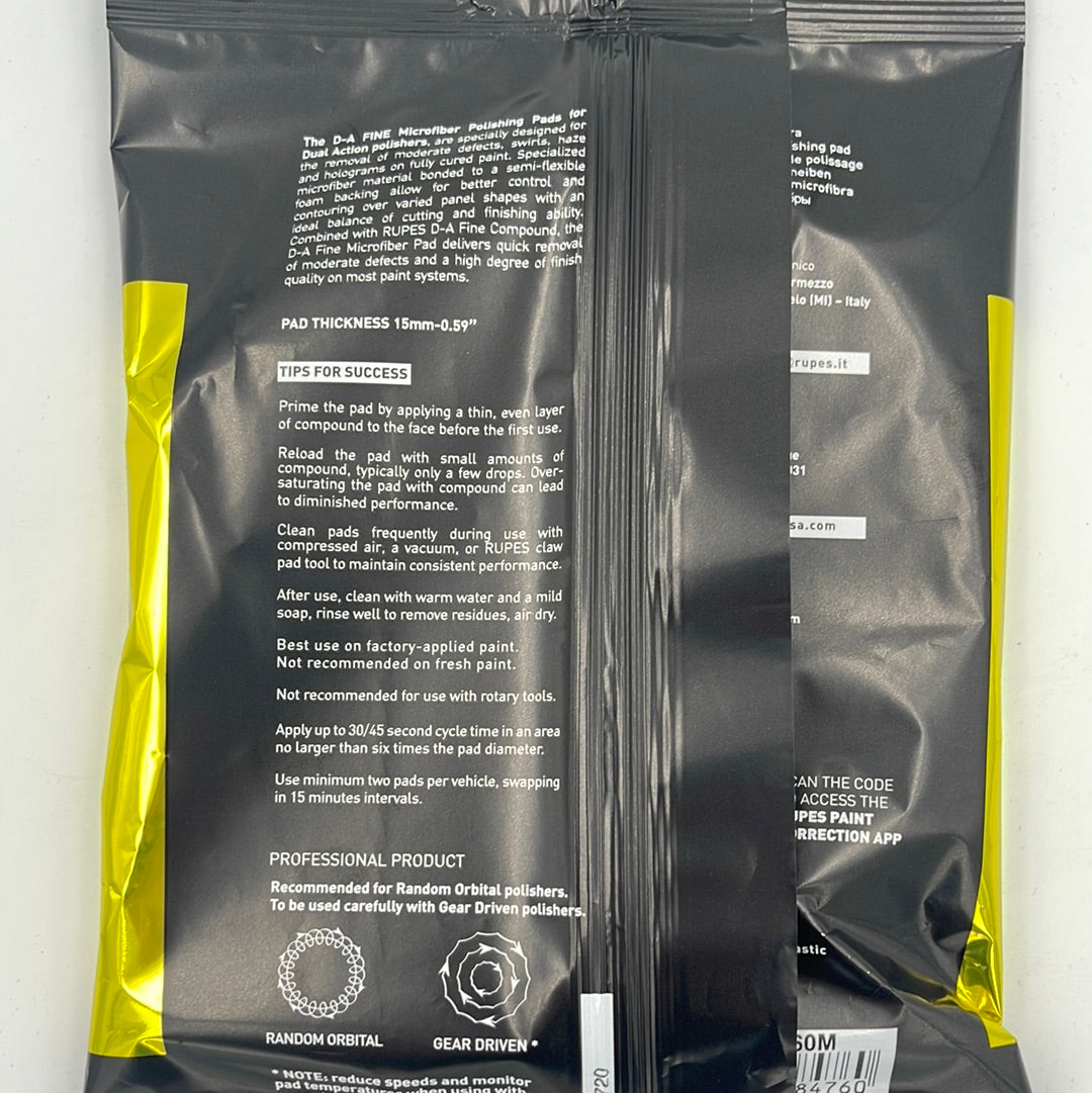 Rupes Fine 160mm 6' Microfiber Pad