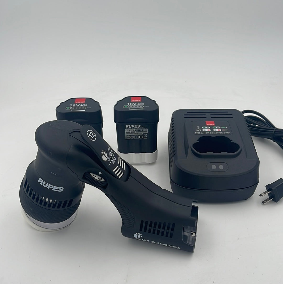RUPES IBrid MINI Polisher 75  1-Charger / 2-Battery Kit