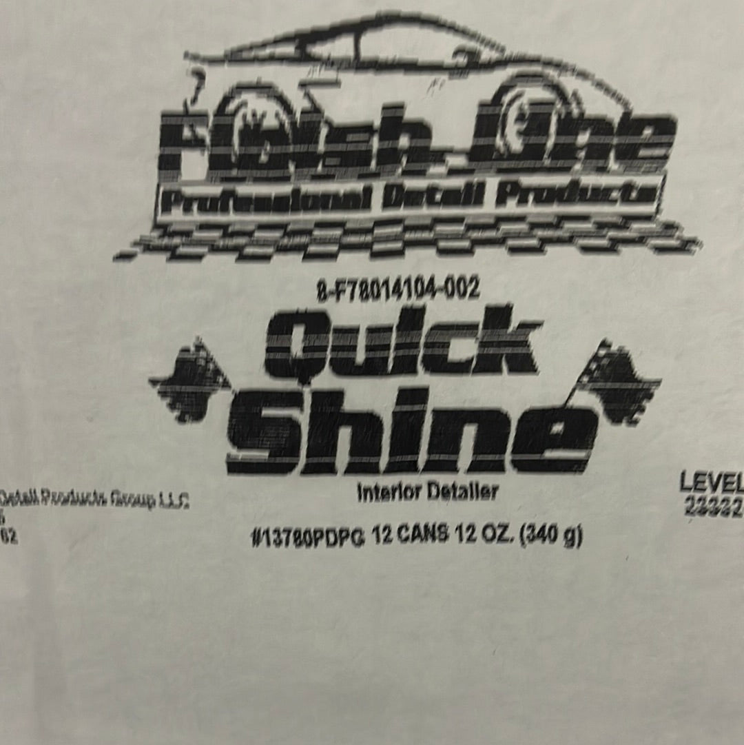 Quick Shine INT Detail Spray Case-12can