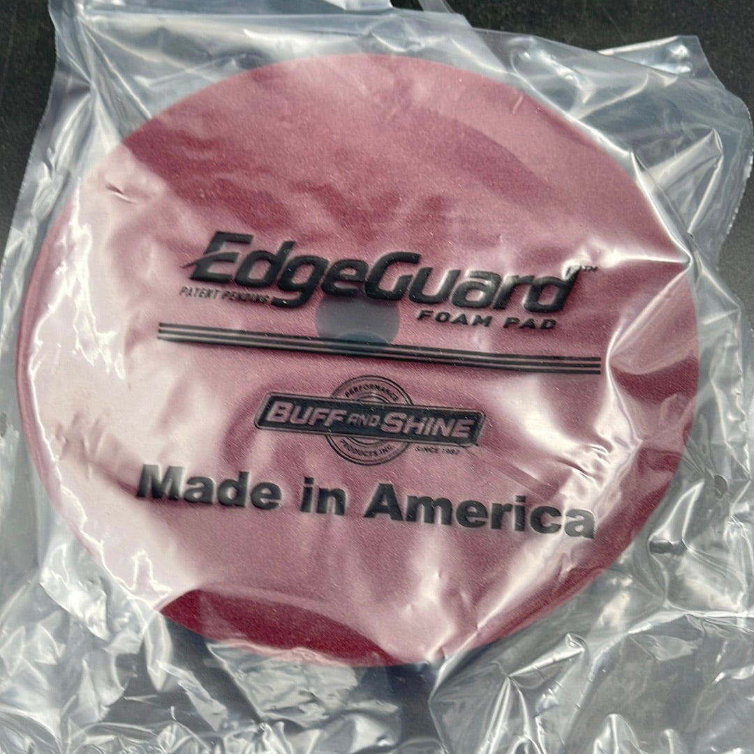 Buff and Shine Edgeguard Maroon Med. Cut Polish FoamPad 6"