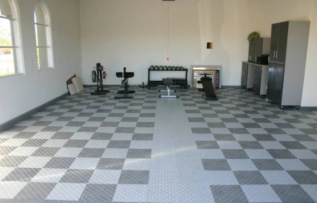 Swisstrax Diamondtrax® 12-Series – Premium Diamond Plate Garage Floor Tile (12" x 12")