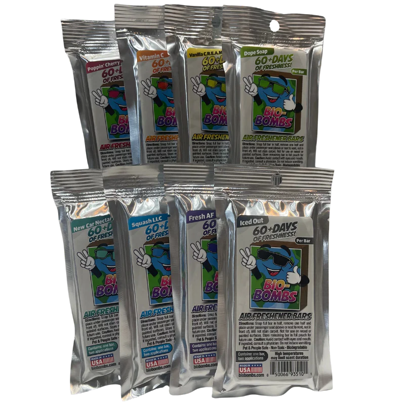 Bio-Bombs Air Freshener Bars: The Great Eight Variety Pack