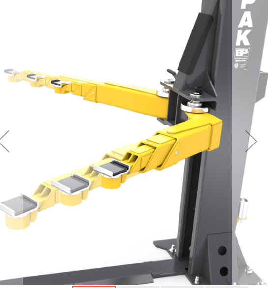 BendPak 12AP-SRT Short-Rise Two Post Car Lift - 12,000-Lb Capacity - Floorplate