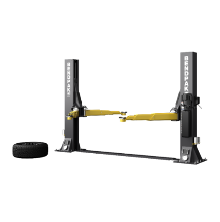 BendPak 12AP-SRT Short-Rise Two Post Car Lift - 12,000-Lb Capacity - Floorplate
