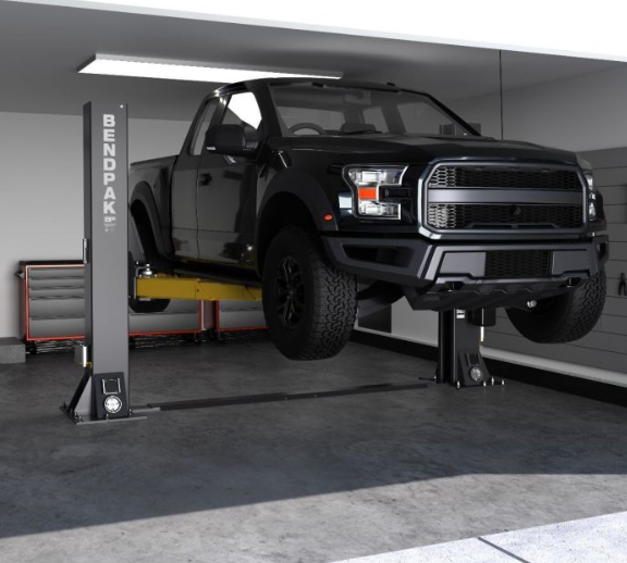 BendPak 12AP-SRT Short-Rise Two Post Car Lift - 12,000-Lb Capacity - Floorplate