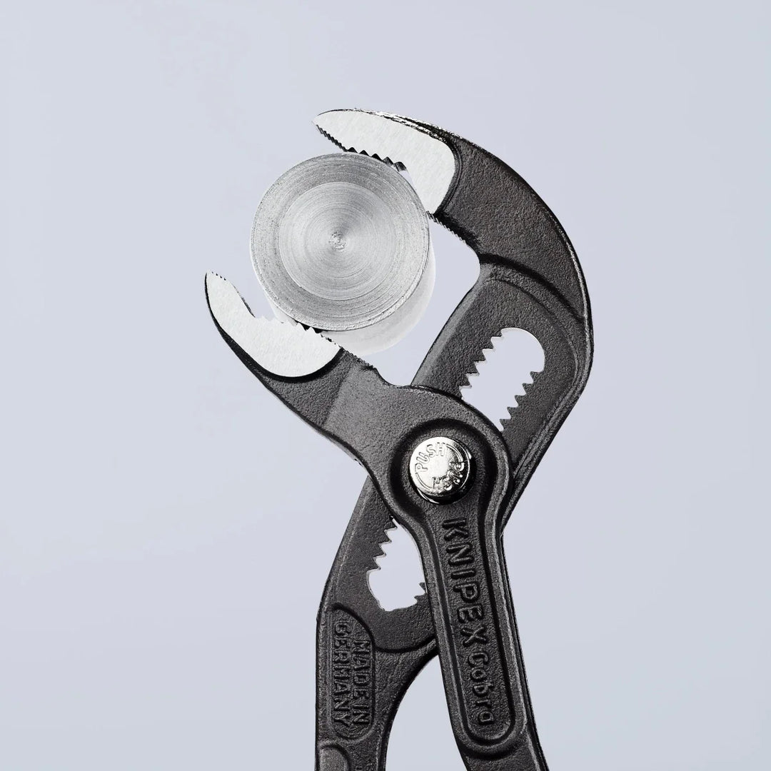 KNIPEX 87 02 180 Cobra 7 1/4" High-Tech Water Pump Pliers with KNIPEXTEND Comfort Grips
