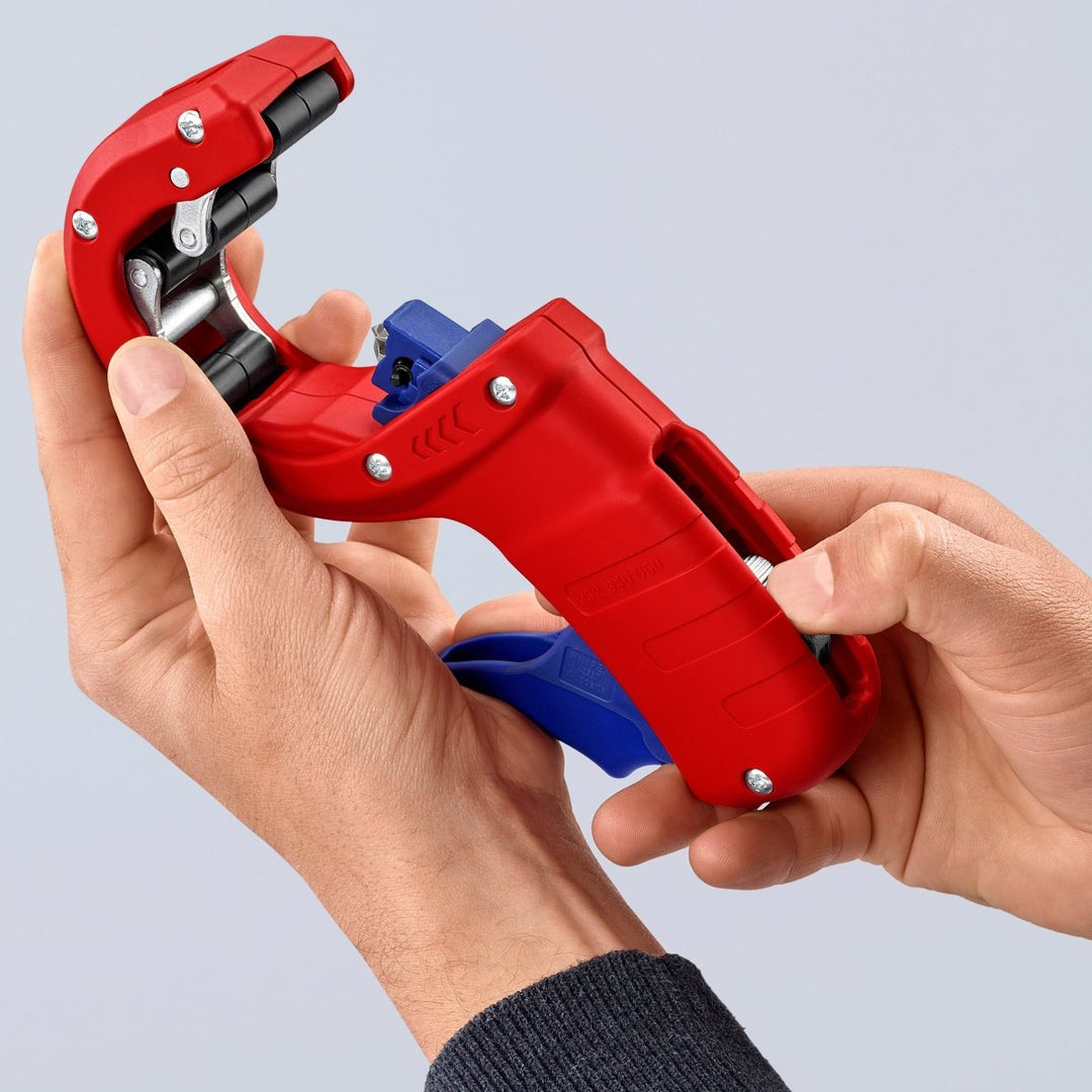 Knipex DP50 Plastic Drain Pipe Cutter 8" 90 23 01 BKA