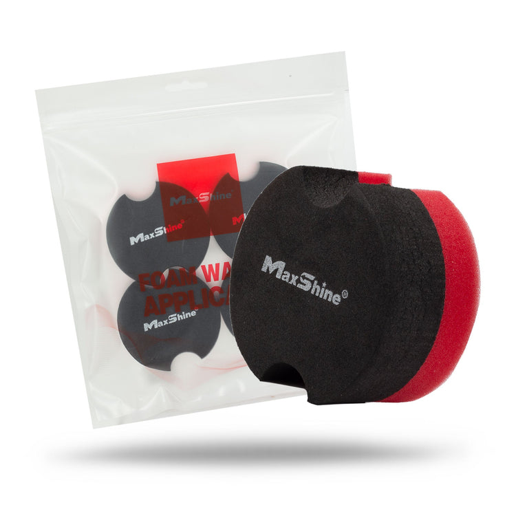 Rubber Backed Car Wax Foam Applicator Pad - 4 Pack