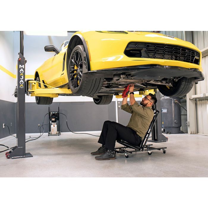 MaxJax M7K Portable Two-Post Car Lift – 7,000 lb Capacity for Low-Ceiling Garages