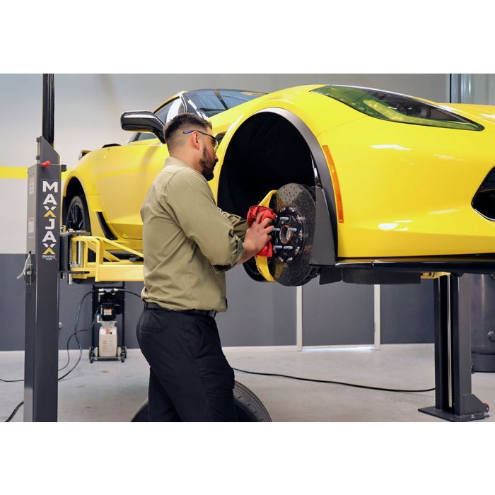 MaxJax M7K Portable Two-Post Car Lift – 7,000 lb Capacity for Low-Ceiling Garages