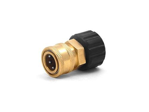 MTM  HYDRO 3/8" QC Brass Coupler x M22 F 15mm Twist Coupler