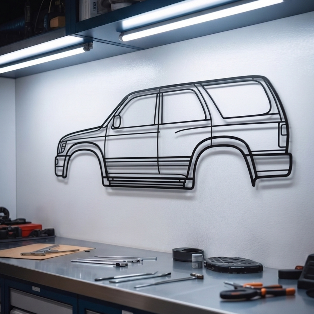 1996 4Runner 3rd Gen (N180)  Metal Car Wall Art - MT0257