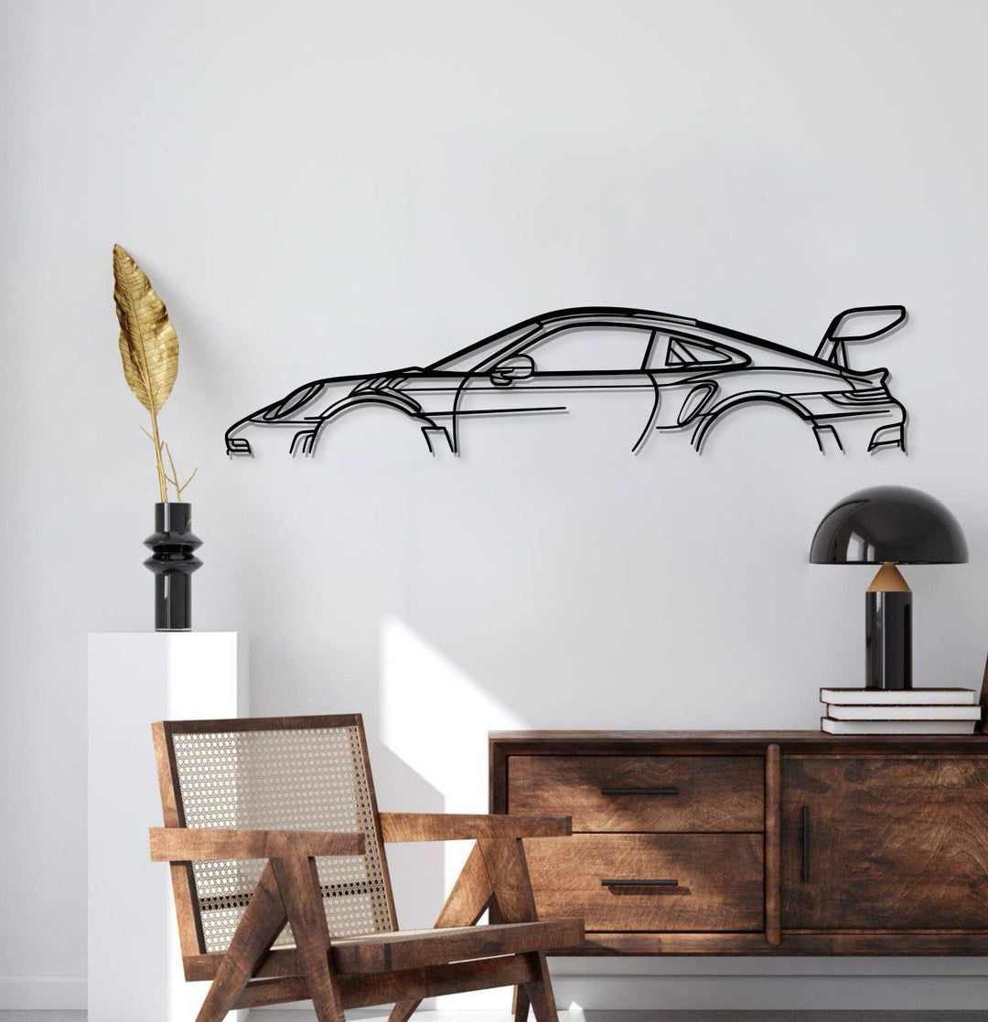 911 GT3 RS Model 992 Metal Car Wall Art  - MT0860