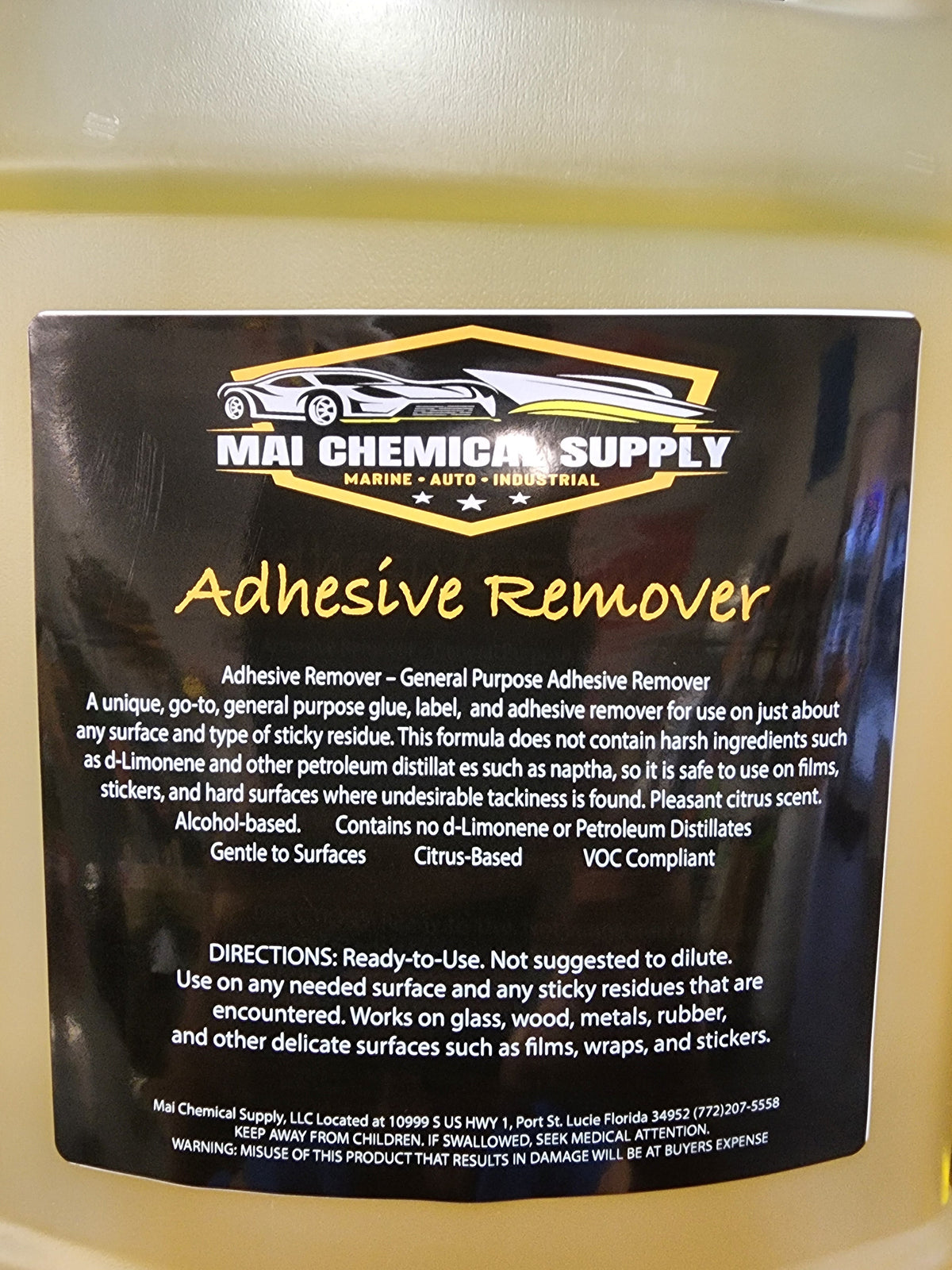 MAI Chemical Rapid Adhesive & Vinyl Remover