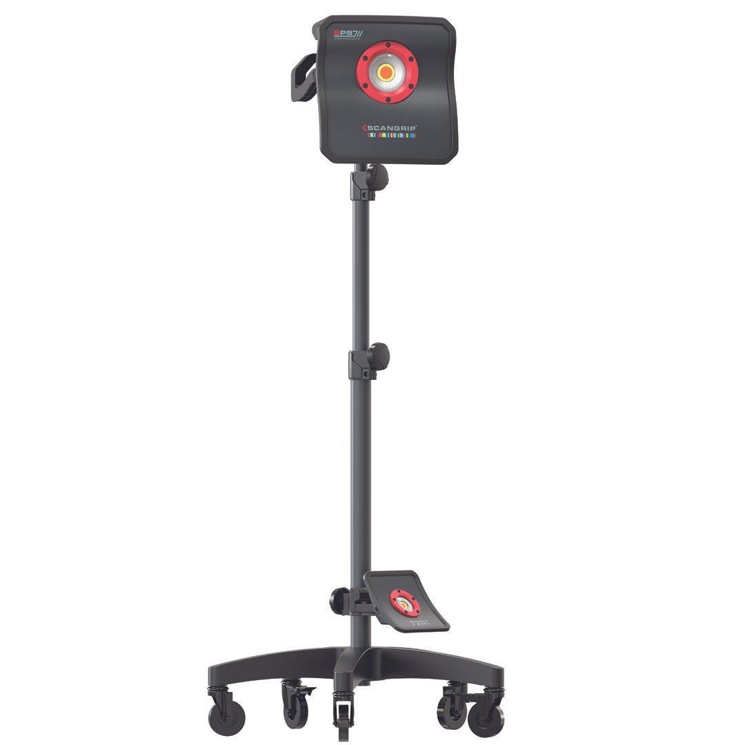 SCANGRIP Telescopic Wheel Stand – Mobile Mount for Multimatch & Connect Lights