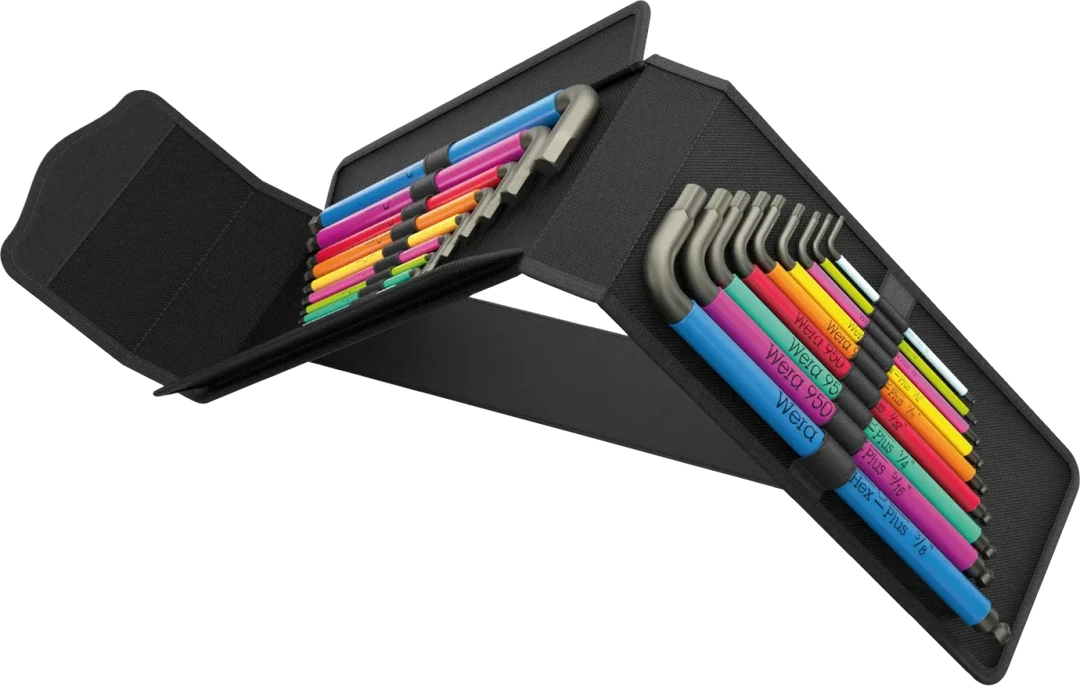 Wera 05133286001 Big Pack Multicolor Hex-Plus Metric & Imperial L-Key Set (19 Pieces)