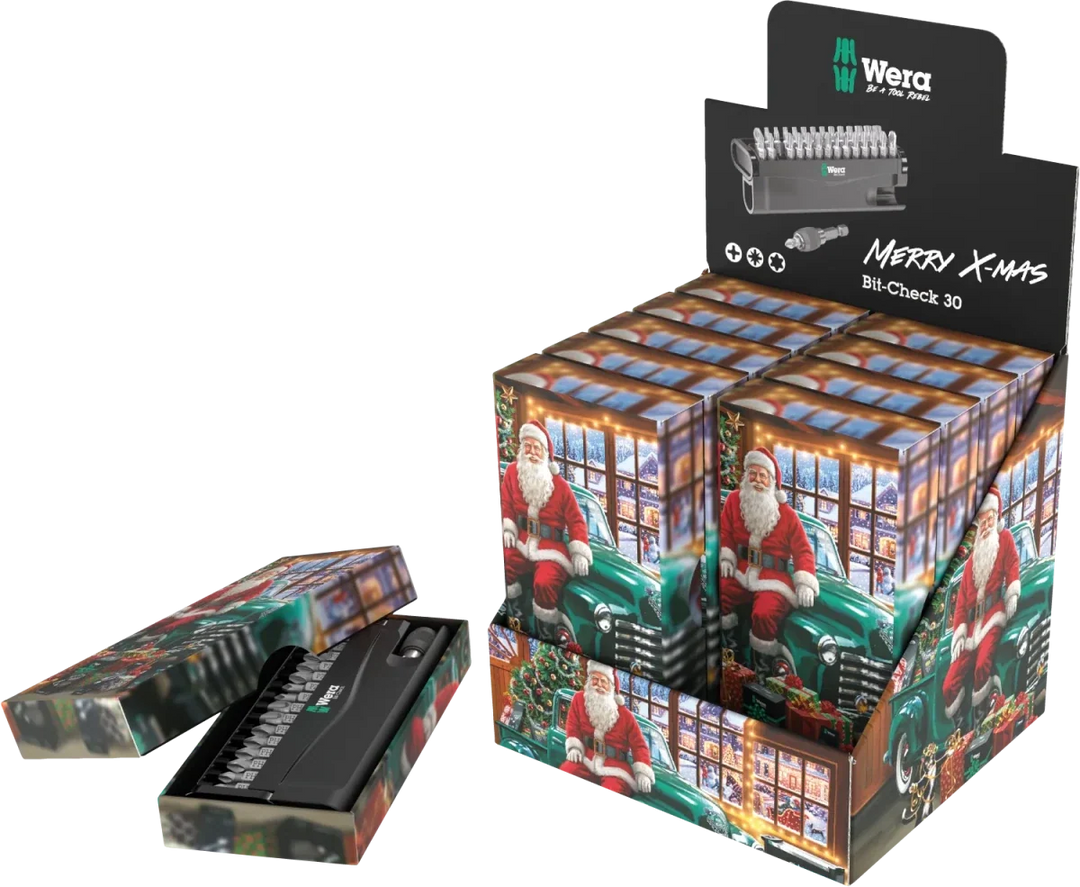 Wera 05135824001 Christmas 2026 Bit-Check 30 Screwdriver Bit Set