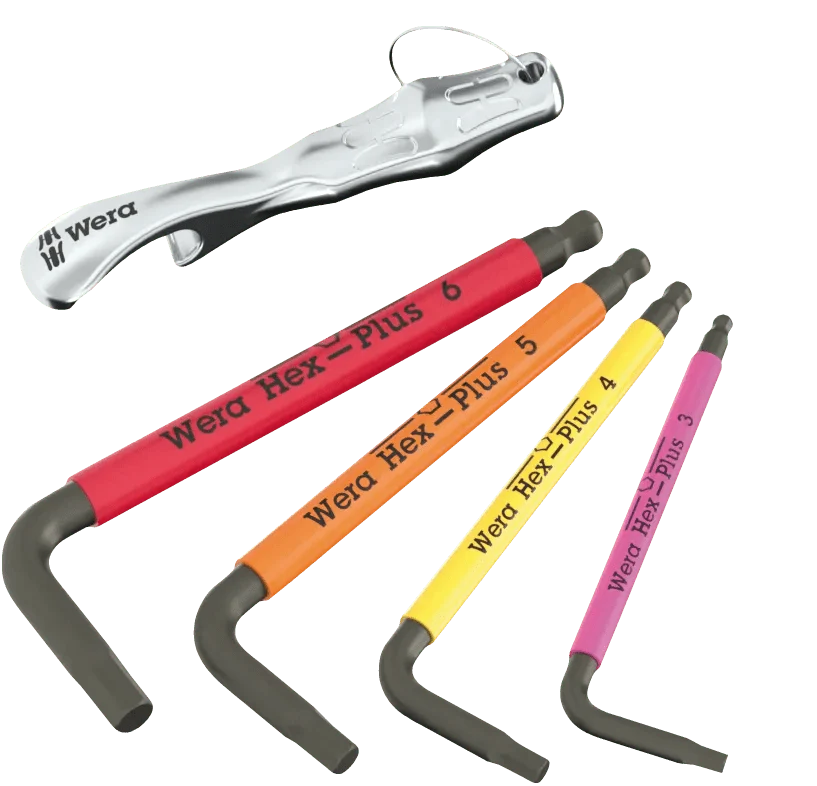 Wera 05135825001 Christmas 2026 Hex-Plus L-Key Tool Card Set & Bottle Opener