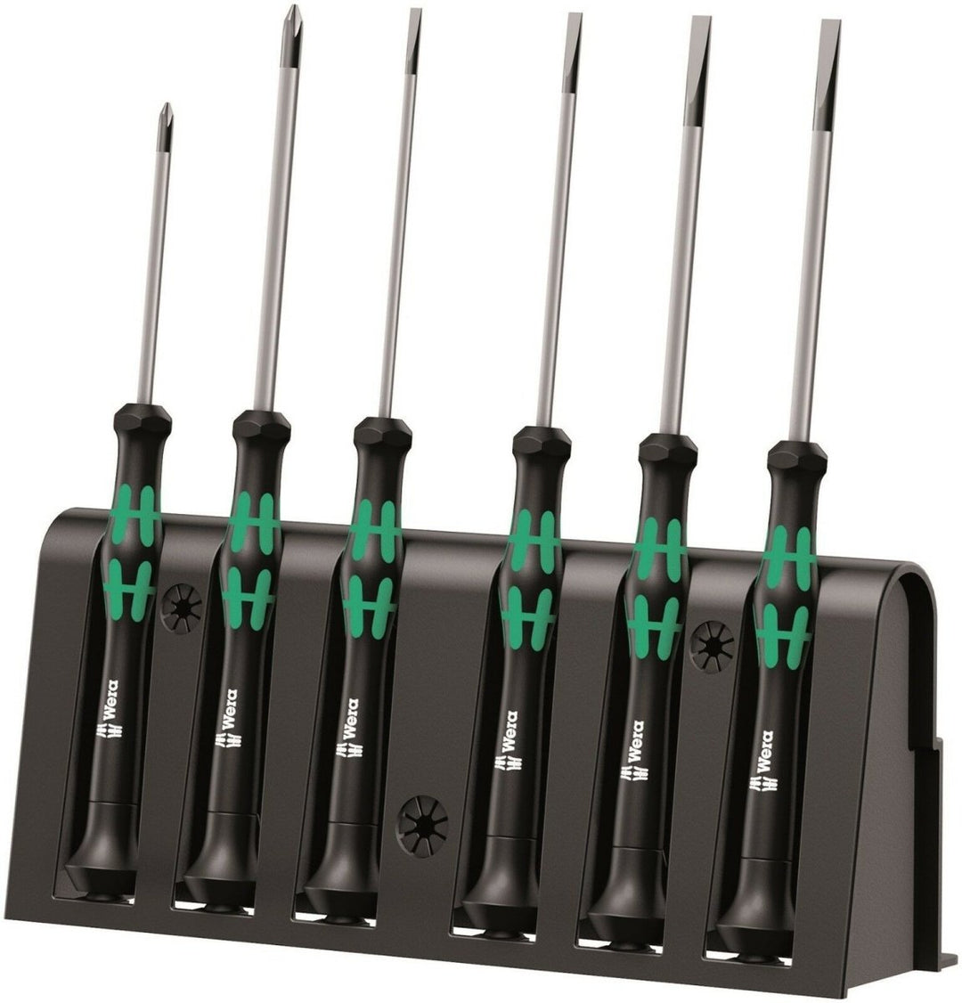 Wera 2035/6 B Micro Precision Screwdriver Set With Rack 05118152001