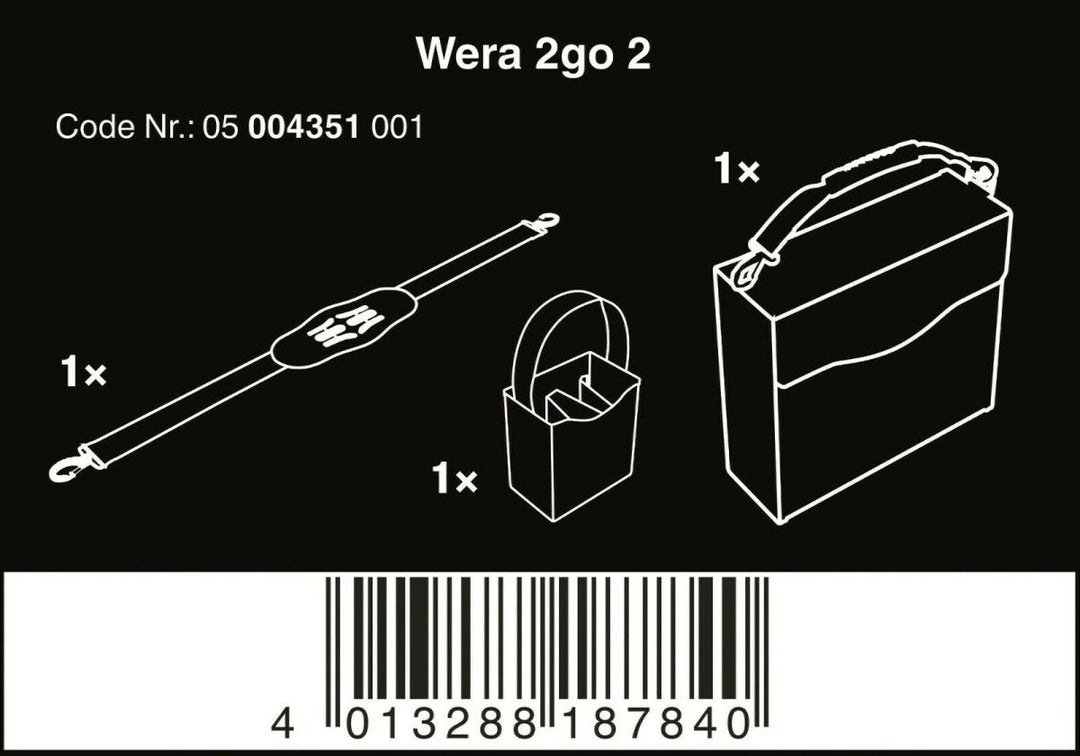 Wera 2go 2 Tool Container 05004351001