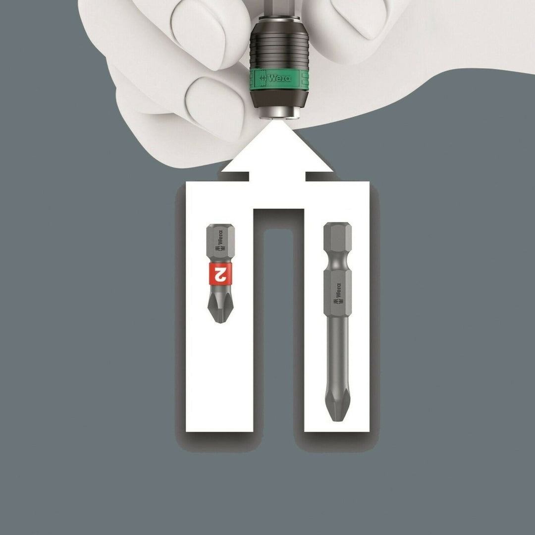 Wera 816 R Kraftform Kompakt Screwdriver With Rapidaptor Chuck 05051462001
