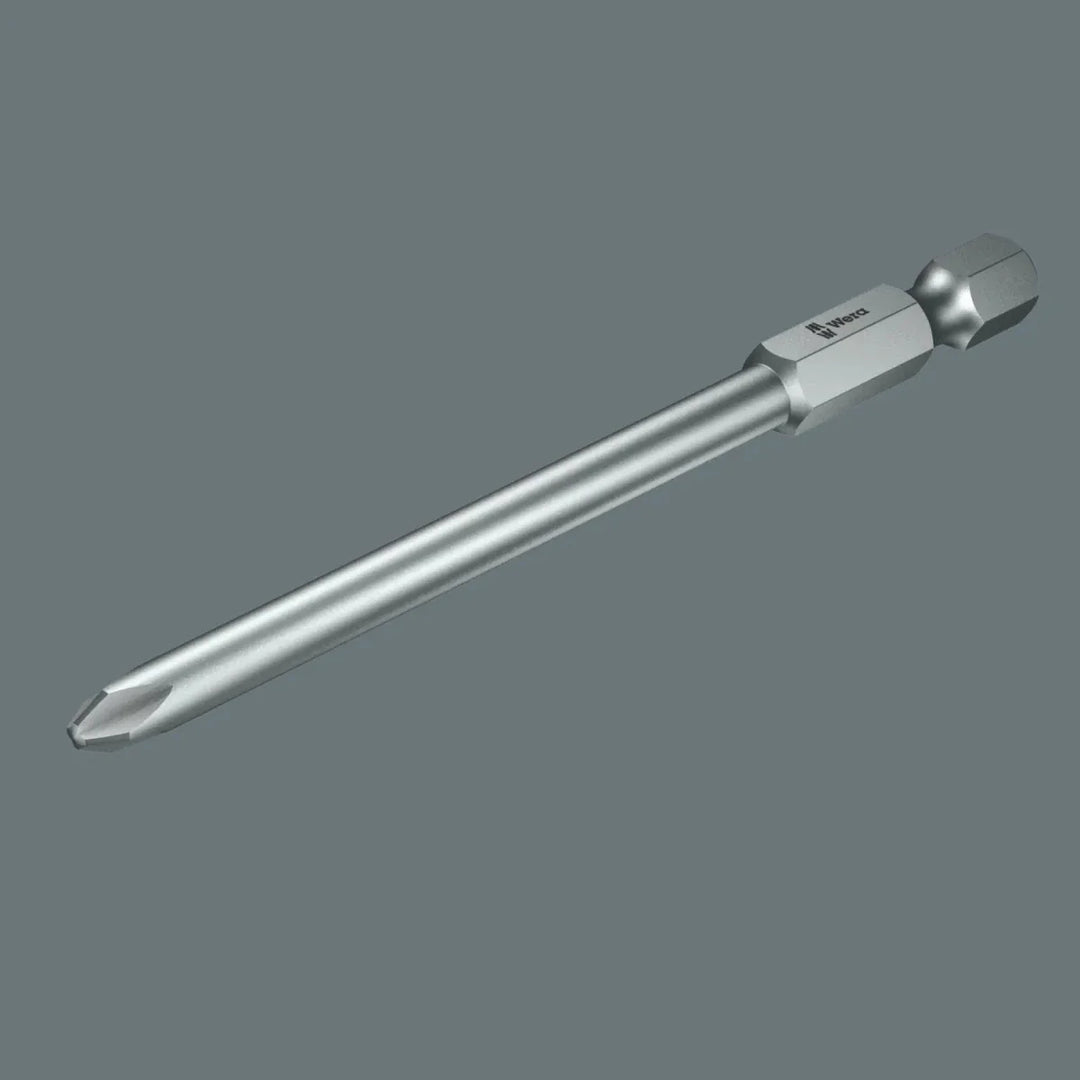 Wera 851/4 PH/S #2 PlusMinus Screwdriver Bit, 1/4" Hex x 70mm (05059721001)