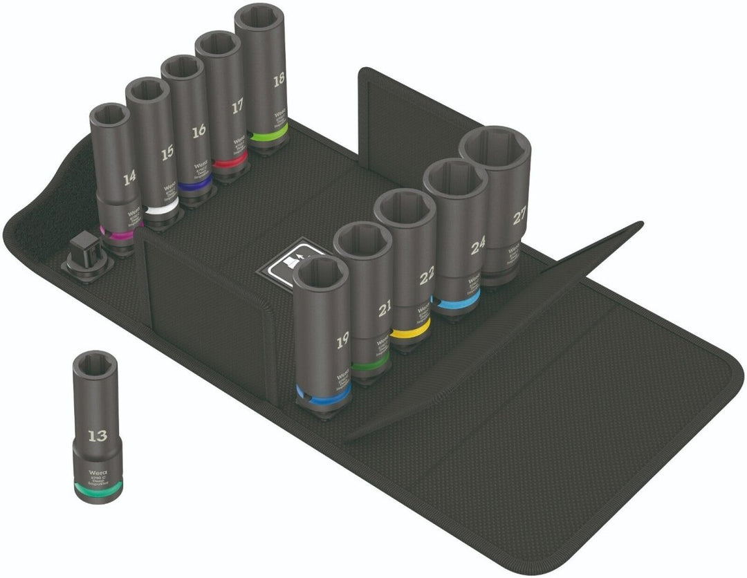 Wera 8790 C Impaktor Deep Set 1 Socket Set 1/2" Drive Metric 05004841001